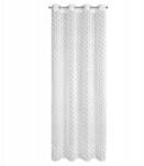 Eurofirany Függöny készre szerelve Aurelia 135x250 fehér chiffon pompon (5903571661029)