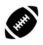  Autós matrica rögbi labda 10cm x 15cm