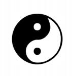  Autós matrica yin és yang