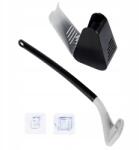 Rodeno Wc Kefe Fekete Szilikon Fürdőszobai Fali/Álló Modern (ROD0089)