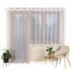  Fehér jacquard függöny 230x145 egyenes függöny erkély teraszra (ELZA 230x145)