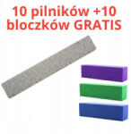 Bling 10 darabos széles zebra XL reszelő készlet 100/120 10 darab polírozó tömb Ingyen!