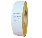  40x40 mm Termikus címkék fehér Zebra 3000 db 76 mm Sárga Alapozó (eter-40-40-n3000-g76-akr)