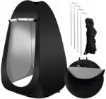 PAKO Hordozható Zuhanyzó Sátor Toalett Öltöző Turisztikai Kemping Fekete