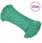 VidaXL Vitorláskötél, zöld, 5 mm, 25 m, polipropilén (8720287129820)
