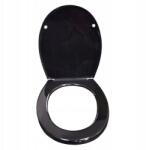 Rodeno Fekete Wc Ülőke Állítható Univerzális Modern Minőségi (ROD7199)