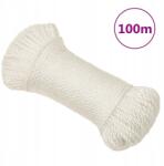 VidaXL Munkakötél, fehér, 8 mm, 100 m, polipropilén (8720287132523)