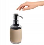Rodeno Folyékony szappan adagoló, fürdőszobai, bézs színű, ezüst pumpával, tartós (ROD2830)