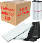 PAKO Futártasakok 500x400 mm Csomagoló Fólia B3 Fehér 100 db