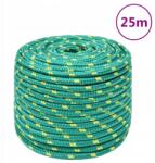 VidaXL Vitorláskötél, zöld, 12 mm, 25 m, polipropilén (152723)