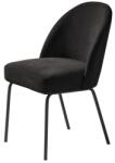 Unique Furniture Unique Furniture CRESTON Étkezőszék fekete bársony 34680002 (34680002)