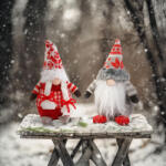  Karácsonyi skandináv manó - 8 x 14 x 20 cm - 2 féle (58348)