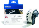 Brother DK-22211 29 mm x 15, 24 m öntapadós fehér filmszalag tekercsben (DK22211)