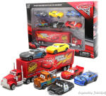 QIHUI Verdák Cars jellegű - 7 db-os kamion és kisautó játék szett