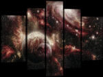 Consalnet Vászonkép, 5 darabos, Galaxis 170x100 cm méretben (C5-20275S4A)