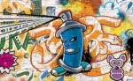 Consalnet Graffiti poszter, fotótapéta (254 x 184 cm) (C1-1398V4)