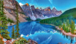Dimex MORAINE LAKE fotótapéta, poszter, vlies alapanyag, 375x250 cm (MS-5-3049)