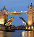Dimex TOWER BRIDGE NIGHT fotótapéta, poszter, vlies alapanyag, 225x250 cm (MS-3-0021)