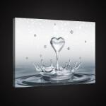 Consalnet Szív alakú vízcsepp, vászonkép, 60x40 cm méretben (C5-2527O4)
