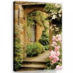 Consalnet Vászonkép, Boltíves virágos utca 60x80 cm méretben (C5-11423O6)