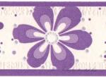 Jász-Iron Lila margaréta mintás bordűr (227-061)