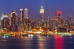 Dimex MANHATTAN AT NIGHT fotótapéta, poszter, vlies alapanyag, 375x250 cm (MS-5-0003)