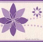 Jász-Iron Lila virág mintás bordűr (227-065)