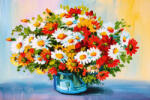 Dimex Vlies Fotótapéta - Red bouquet of flowers - 375x250 cm (MS-5-1987)