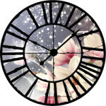 Consalnet Virág az óra mögött vlies poszter, fotótapéta 21005VEZ1 /208x208 cm/ (21005-VEZ1)