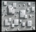 Consalnet Négyzetek, vászonkép, 60x40 cm méretben (C5-20163O4)