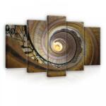 Consalnet Vászonkép 5 darabos, Csigalépcső 100x60 cm méretben (C5-12680S17)