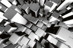 Dimex Vlies Fotótapéta - Abstract dynamic metal block - 375x250 cm (MS-5-2600)