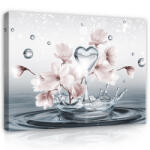 Consalnet Vászonkép, Magnólia vízcsepekkel, 80x60 cm méretben (C5-2528O6)