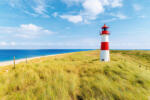 Dimex LIGHTHOUSE ON THE BEACH fotótapéta, poszter, vlies alapanyag, 375x250 cm (MS-5-1239)