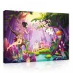 Consalnet Tündér és az egyszarvúak, vászonkép, 70x50 cm méretben (C5-11707O7)