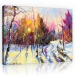 Consalnet Vászonkép, Téli erdő 80x60 cm méretben (C5-11601O6)