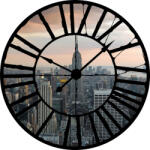 Consalnet New York Óra mögött vlies poszter, fotótapéta 10149VEZ1 /208x208 cm/ (10149-VEZ1)
