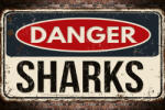 Dimex Vlies Fotótapéta - Danger sharks - 375x250 cm (MS-5-2065)