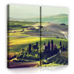 Consalnet Vászonkép 4 darabos, Dombok, völgyek 50x50 cm méretben (C5-11993S20)