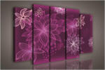 Consalnet Vászonkép, 5 darabos Virág minta 150x100 cm méretben (C5-1111S12)
