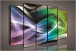 Consalnet Vászonkép, 5 darabos Színes absztrakt 150x100 cm méretben (C5-1065S12)