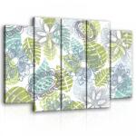 Consalnet Vászonkép, 5 darabos Virág minta 150x100 cm méretben (C5-11279S12)