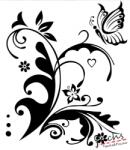 Consalnet Indák és lepkék matrica falra, csempére, bútorra (SNC-184-TD)