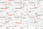 Dimex THANK YOU fotótapéta, poszter, vlies alapanyag, 375x250 cm (MS-5-0266)