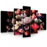 Consalnet Vászonkép, 5 darabos, Virágok 170x100 cm méretben (C5-10972S4A)