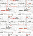 Dimex THANK YOU fotótapéta, poszter, vlies alapanyag, 225x250 cm (MS-3-0266)