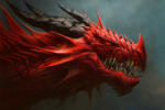 Dimex Vlies Fotótapéta - Red dragon - 375x250 cm (MS-5-1252)