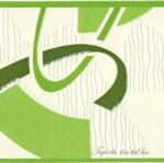 Jász-Iron Zöld modern mintás bordűr (227-044)