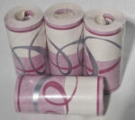 Jász-Iron Lila-ezüst-bordó szalag mintás bordűr (F345-06)