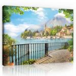 Consalnet Falu a hegyek alatt, vászonkép, 60x40 cm méretben (C5-11419O4)